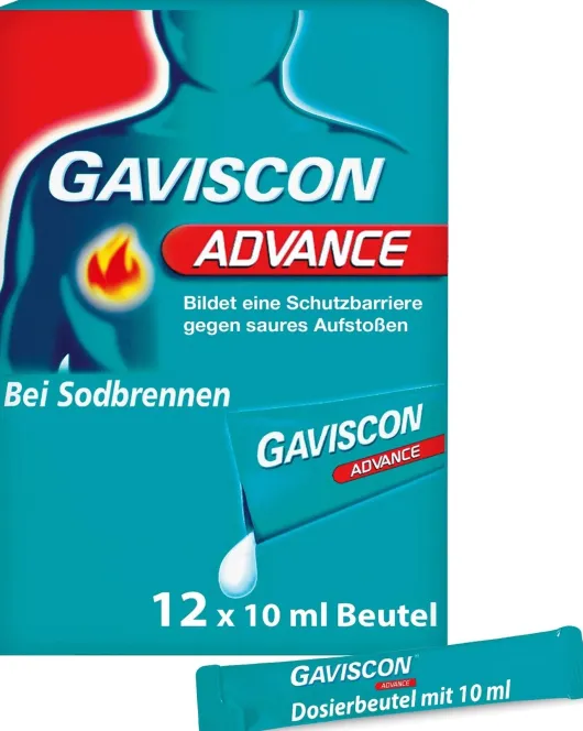 Gaviscon Advance Pfefferminz 12 x 10 ml Suspension