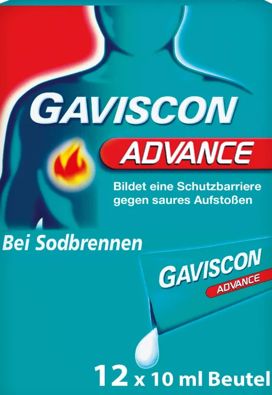 Gaviscon Advance Pfefferminz 12 x 10 ml Suspension