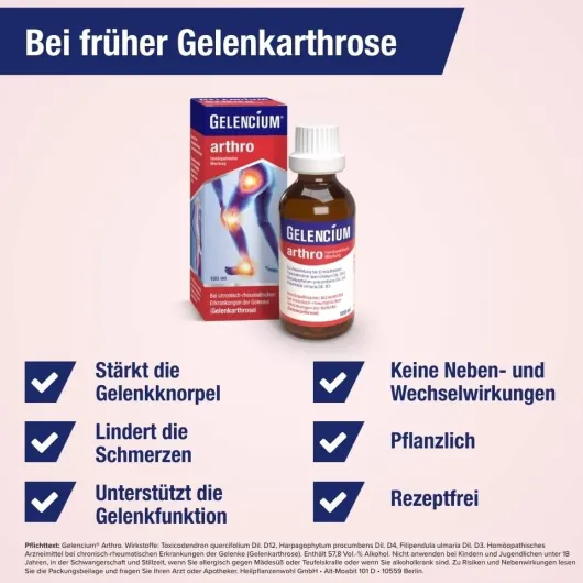 Gelencium Arthro Tropfen zum Einnehmen 100 ml