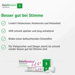 GeloRevoice Halstabletten Holunderblüte - mentholfrei 3 x 20 Lutschtabletten