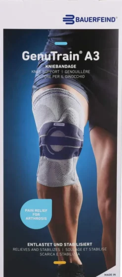 Genutrain A3 Kniebandage Rechts Gr.1 Natur Beige