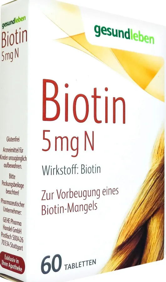 Gesund Leben Biotin 5 mg N 60 Tabletten