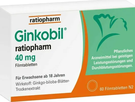 Ginkobil ratiopharm 40 mg 60 Filmtabletten