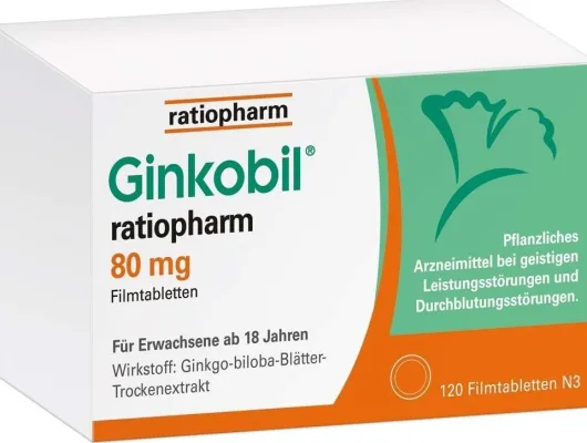 Ginkobil ratiopharm 80 mg 120 Filmtabletten