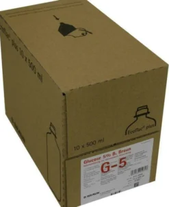 Glucose 5% B.Braun Ecoflac Plus 10 X 500 ml