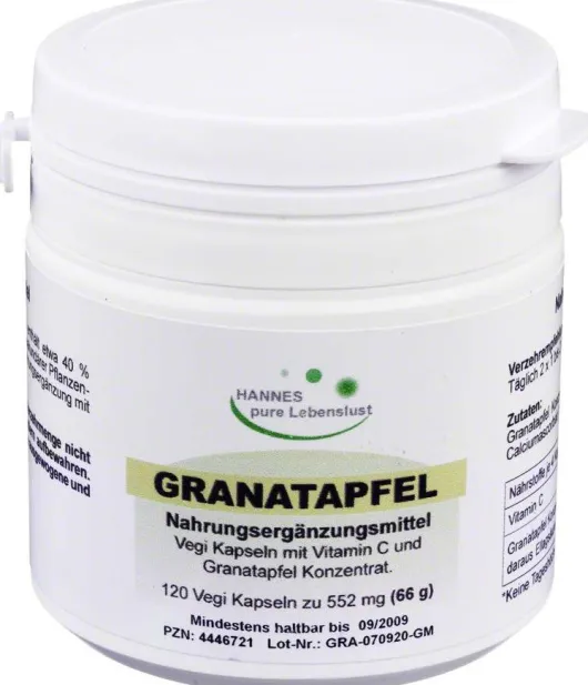 Granatapfel Konzentrat 40% Vegi Kapseln