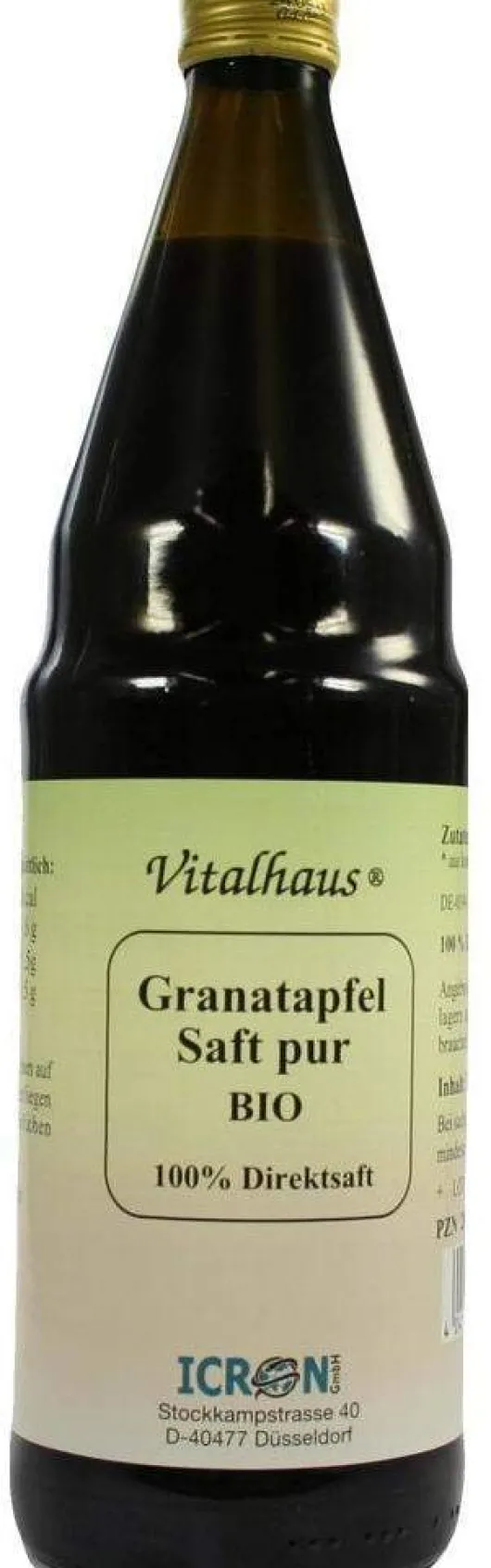 Granatapfel Saft Pur Bio Vitalhaus