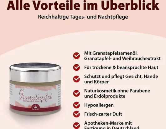 Granatapfel Weihrauch Creme 50 ml