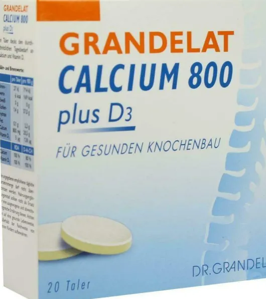 Grandelat Calcium 800 Plus D3 20 Kautabletten
