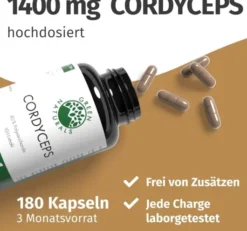 Green Naturals Cordyceps Sinensis 180 Kapseln