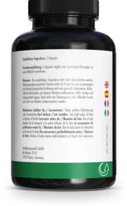 Green Naturals Lions Mane Hericium 2100mg vegan 180 Kapseln