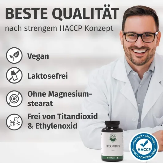 Green Naturals Spermidin 1,6 mg Vegan 240 Kapseln