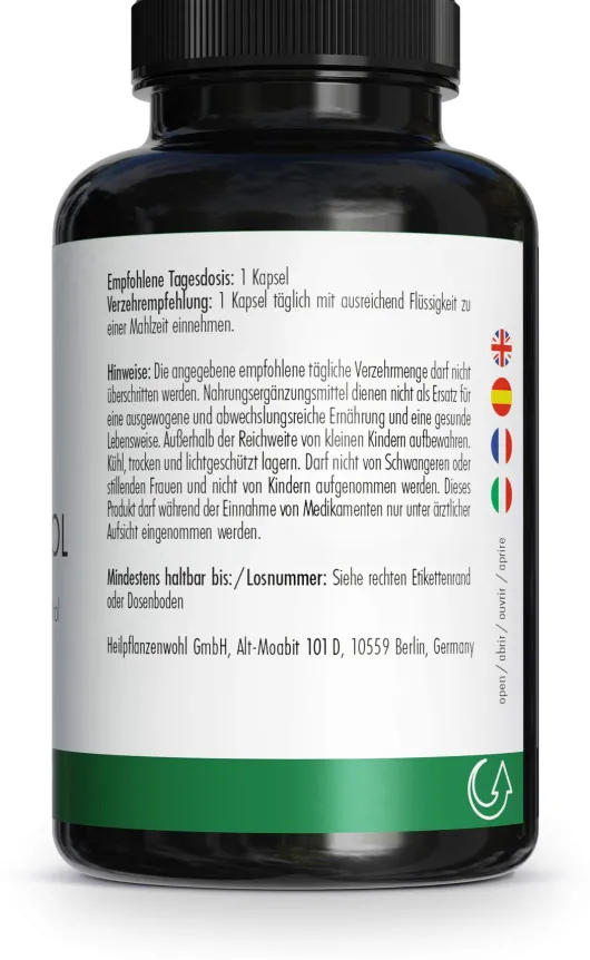 Green Naturals Trans-Resveratrol 500 mg vegan 60 Kapseln