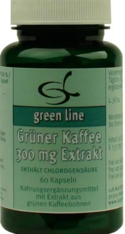 Grüner Kaffee 300 mg Extrakt 60 Kapseln