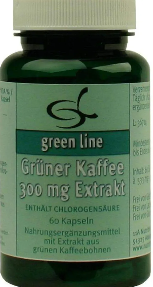 Grüner Kaffee 300 mg Extrakt 60 Kapseln