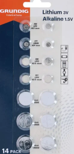 Grundig Batterie Knopfzelle 14 Stück