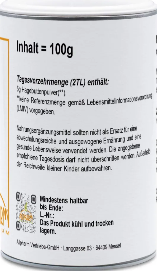 Hagebutten Pulver Premium 100 G