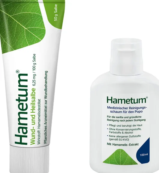 Hametum Wund - und Heilsalbe 50 g + Medizinischer Reinigungsschaum 100 ml