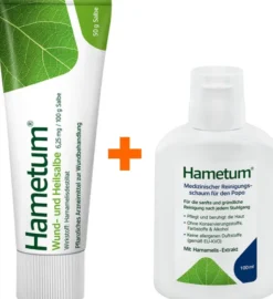 Hametum Wund - und Heilsalbe 50 g + Medizinischer Reinigungsschaum 100 ml