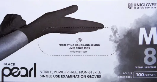 Handschuhe Einmal Nitril M Schwarz