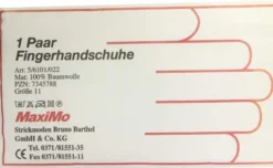 Handschuhe Strick Baumwolle Gr. 11 Dünn