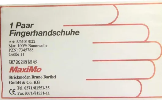 Handschuhe Strick Baumwolle Gr. 11 Dünn