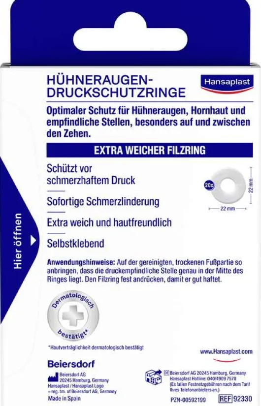 Hansaplast Druckschutzring Klein 20 Stück