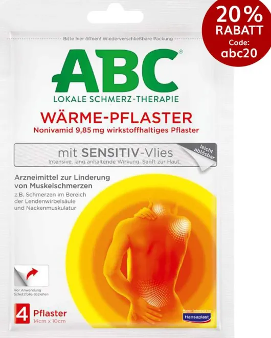 Hansaplast Med ABC Wärme-Pflaster sensitiv 4 Stück