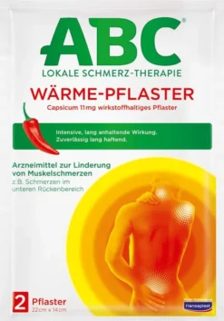 Hansaplast med ABC Wärme Pflaster Capsicum 2 Stück