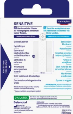 Hansaplast Sensitive 2 m x 6 cm 1 Pflaster