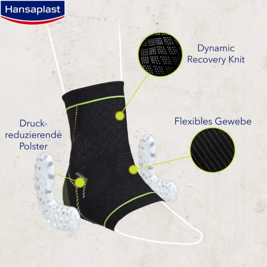 Hansaplast Sport Fußgelenk-Bandage Gr. S - M 1 Stück