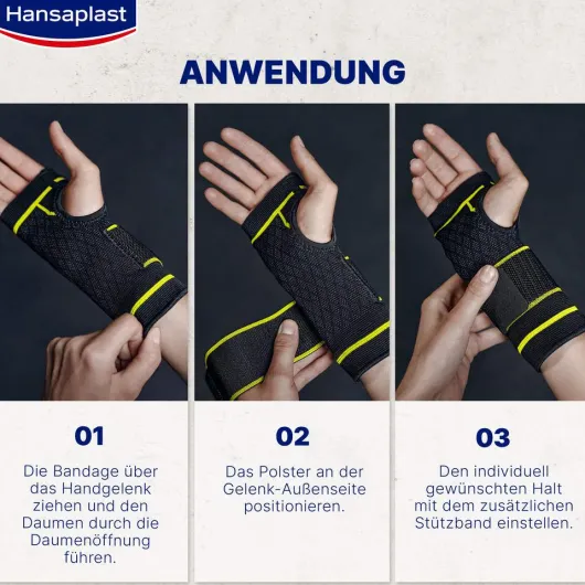 Hansaplast Sport Handgelenk-Bandage Gr.S - M 1 Stück