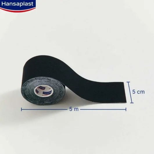 Hansaplast Sport Kinesiologie Tape 5 cm x 5 m schwarz