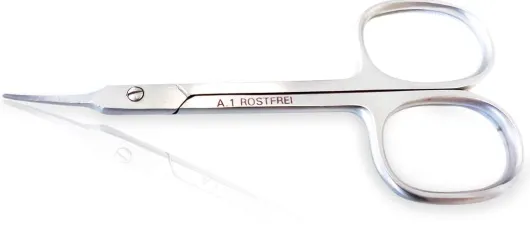 Hautschere Gebogen 9 cm Rostfrei