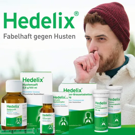 Hedelix Husten 20 Brausetabletten
