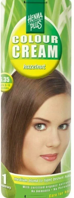 Hennaplus Colour Cream Farbe Haselnuss (hazelnut) 6,35
