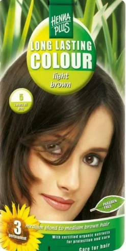 Hennaplus Long Lasting Colour Hell-Braun Nr.5