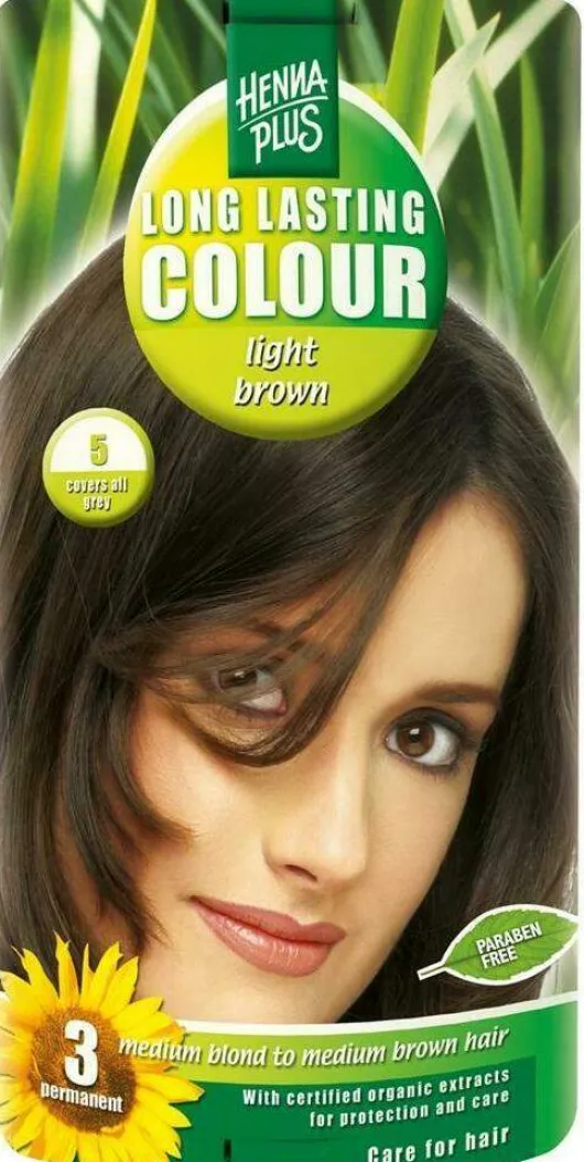 Hennaplus Long Lasting Colour Hell-Braun Nr.5