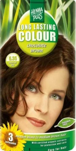 Hennaplus Long Lasting Colour Chocolate Brown 5.35 100 ml