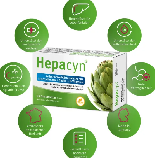 Hepacyn Artischocke 60 Filmtabletten
