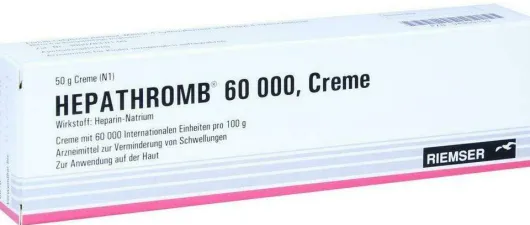 Hepathromb Creme 60.000 I.E 50 G Creme
