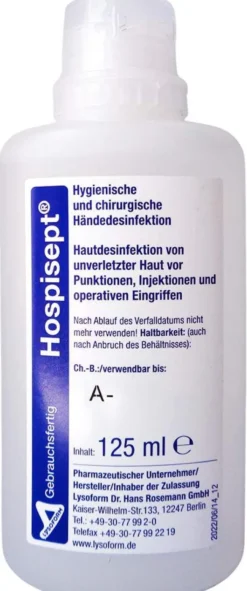 Hospisept Lösung 125 ml