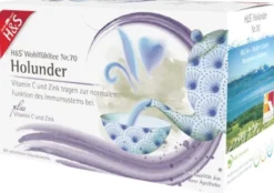 H&S Holunder M.Vitamin C und Zink Filterbeutel 20 X 2,5 G