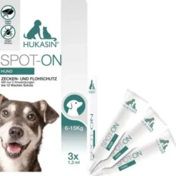 Hukasin Spot-On Zecken- U.Flohschutz Amp.F.Hunde
