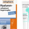 Hyaluron-Ratio Augentropfen 2x10ml + gratis Optolind Empflindl. Haut Augenpflege 15 ml