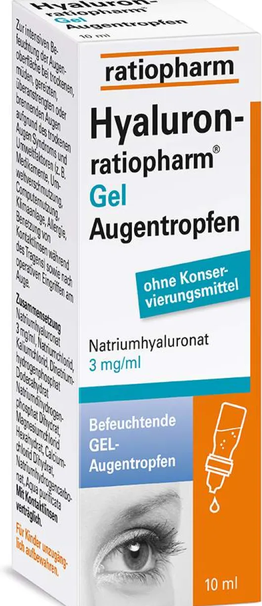 Hyaluron ratiopharm Gel 10 ml Augentropfen