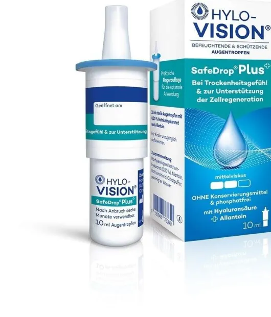 Hylo-Vision Safedrop Plus 10 ml Augentropfen