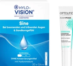 Hylo Vision sine 20x0,4 ml + gratis Optolind Empflindl. Haut Augenpflege 15 ml