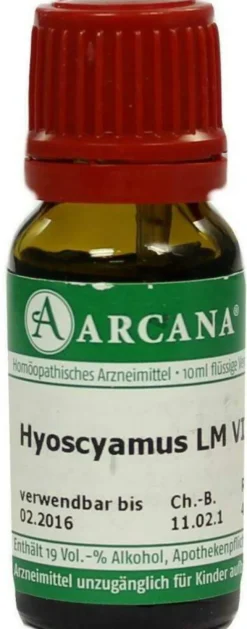 Hyoscyamus Lm 6 Dilution 10 ml