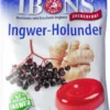 Ibons Ingwer Holunder O.Zucker Tüte Lutschbonbons 75g